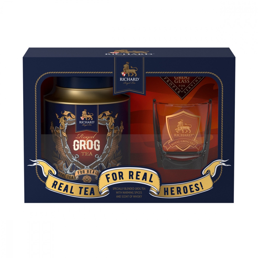 

Чай Richard Royal Grog Tea Set листовой черный с добавками 120 г