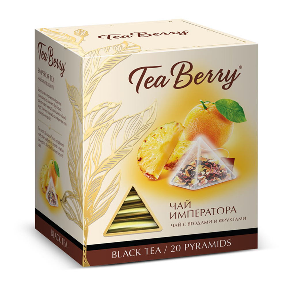 Чай Tea Berry чай императора черный с добавками 20 пирамидок