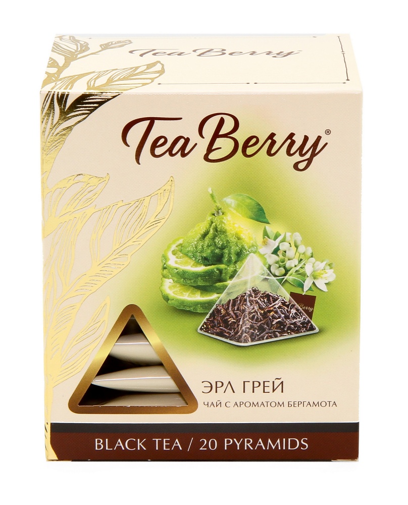 Чай Tea Berry эрл грей черный с бергамотом 20 пирамидок