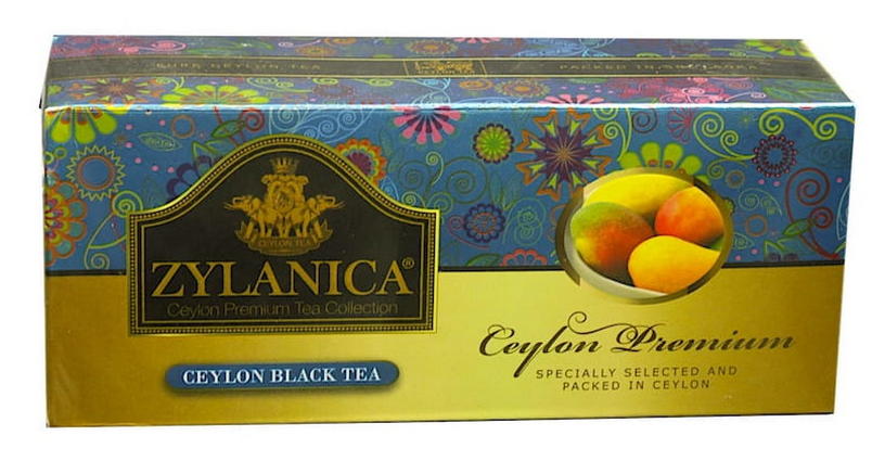 Чай Zylanica Ceylon Premium черный байховый с манго 25 пакетиков