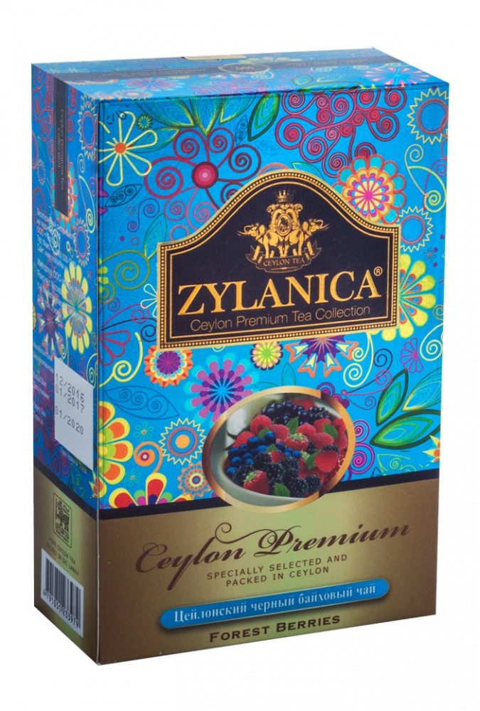 Чай Zylanica Ceylon Premium Forest Berries черный байховый с лесными ягодами 100 г