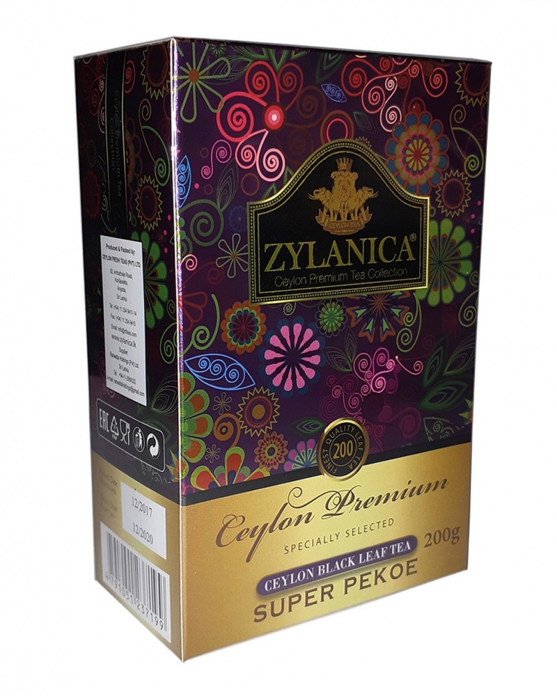 Чай Zylanica Ceylon Premium черный листовой Super Pekoe 200 г