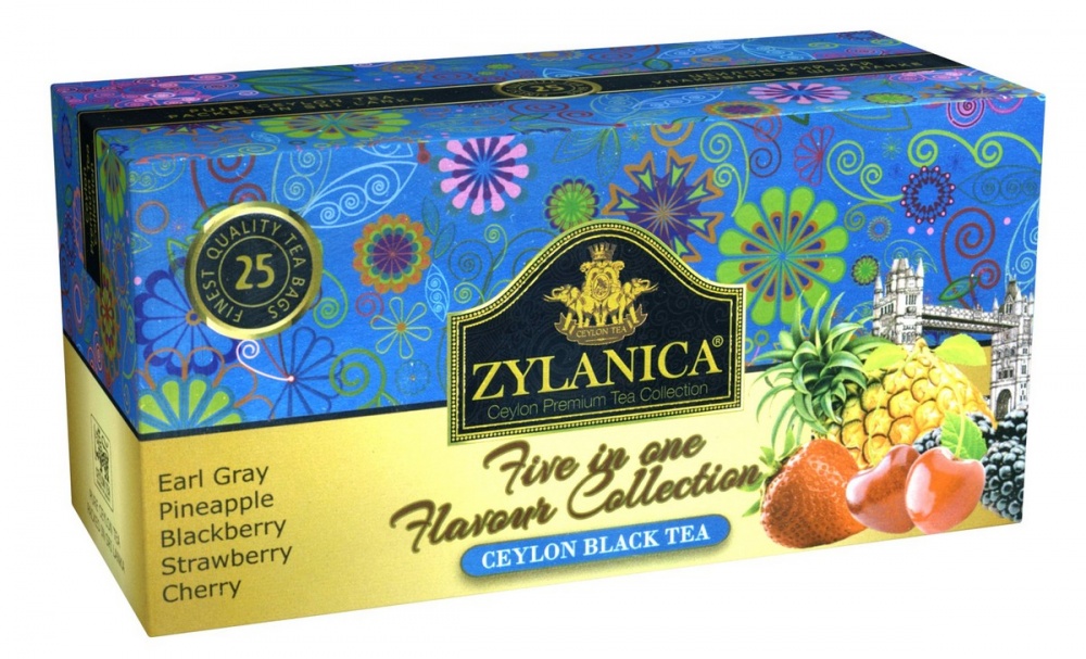 

Чай Zylanica Five in one Flavour Collection черный ассорти 5 ароматов 25 пакетиков