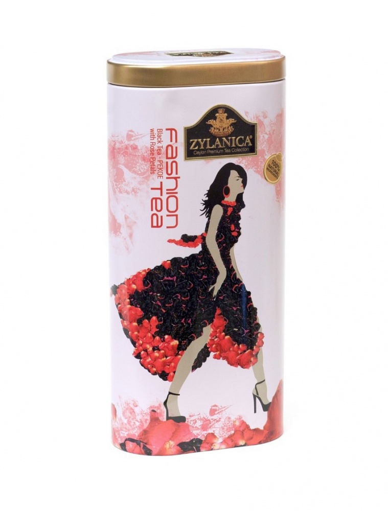 Чай Zylanica Fashion Tea черный листовой с лепестками роз Pekoe 100 г
