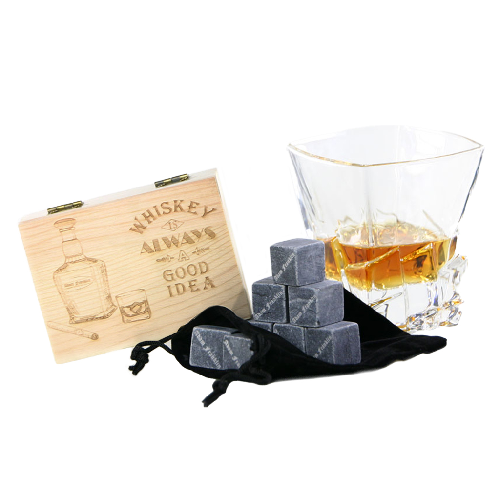 фото Набор камней для виски в подарочной коробочке adam franklin af-st-idea