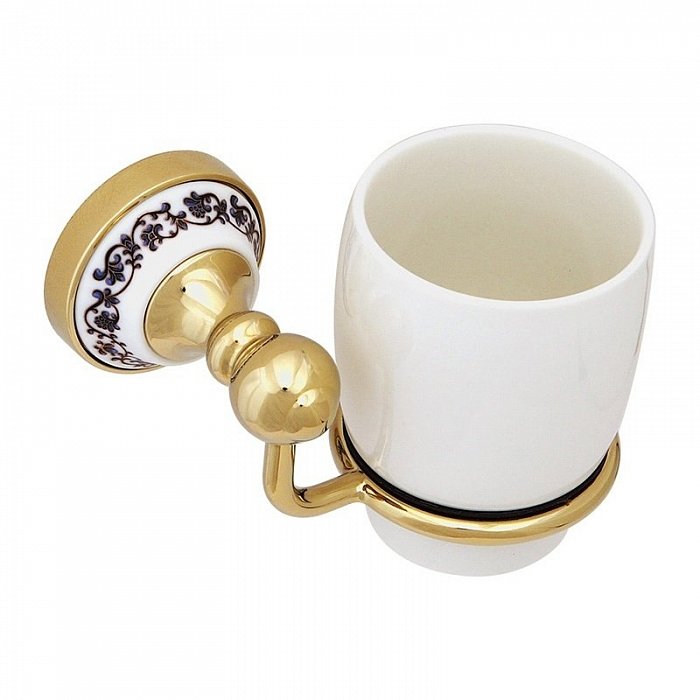 

Стакан для зубных щеток одинарный Fixsen Gold Bogema (FX-78506G)