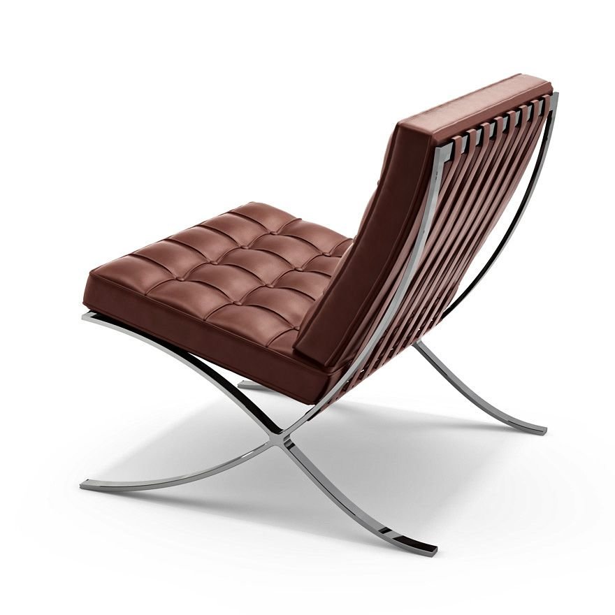 фото Кресло bradex barcelona chair fr 0004, коньячный/хром