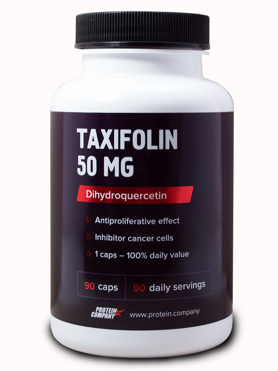 фото Дигидрокверцетин 95% protein.company taxifolin 50 mg 90 капсул