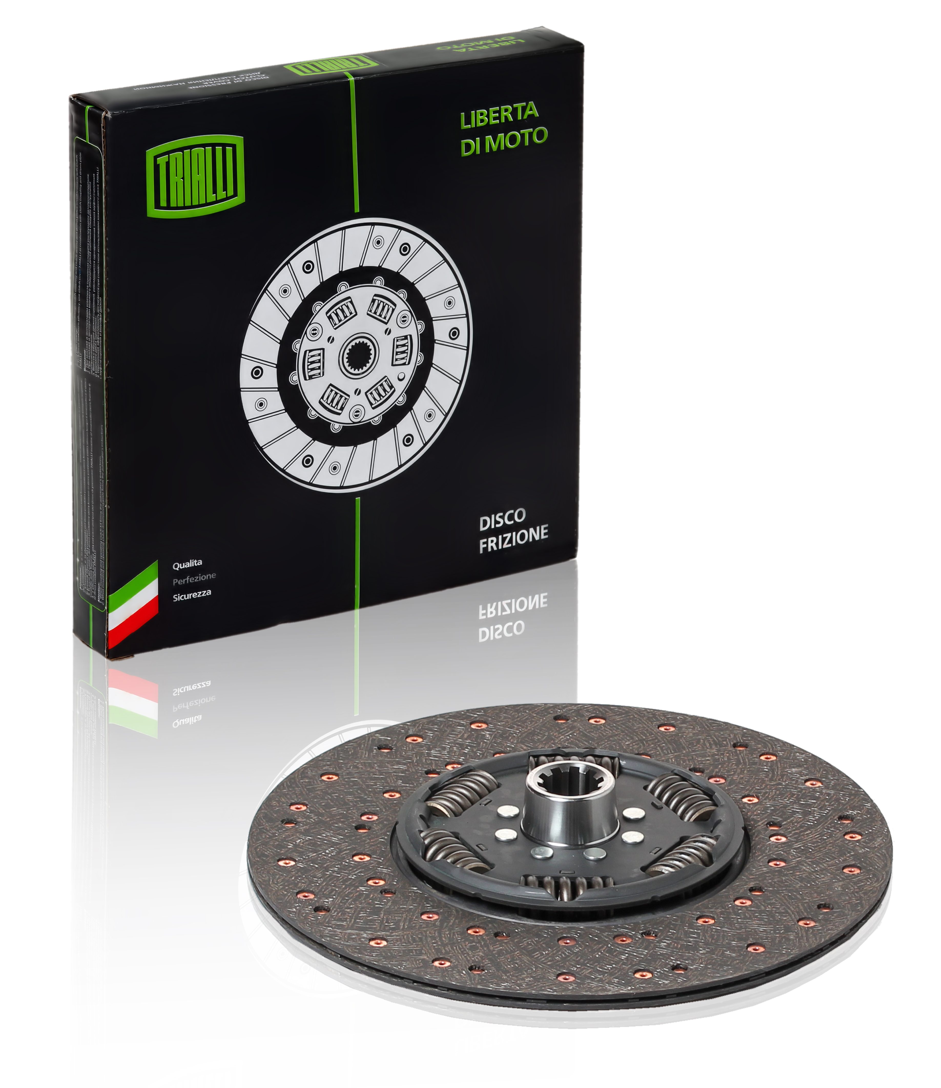 фото Диск сцепления ведомый маз ямз-184 (ямз-7511, ямз-6581.10, 6582.10 евро 3) trialli fd 1208