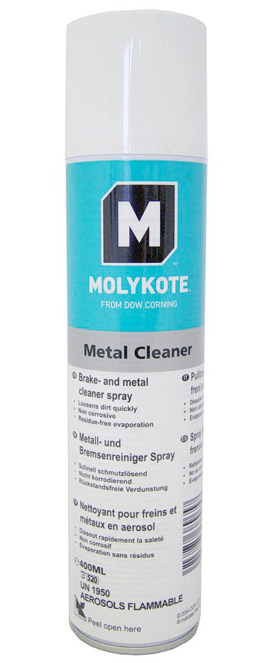 фото Очиститель molykote 4045671 metal cleaner spray 400 мл