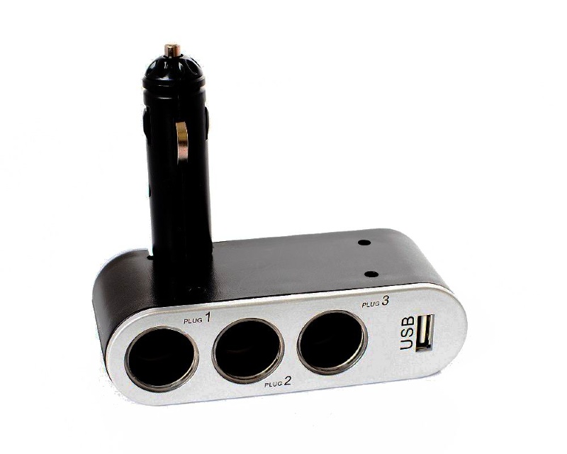 

Разветвитель для прикуривателя A2DM 3 гнезда + 2 USB, 160004