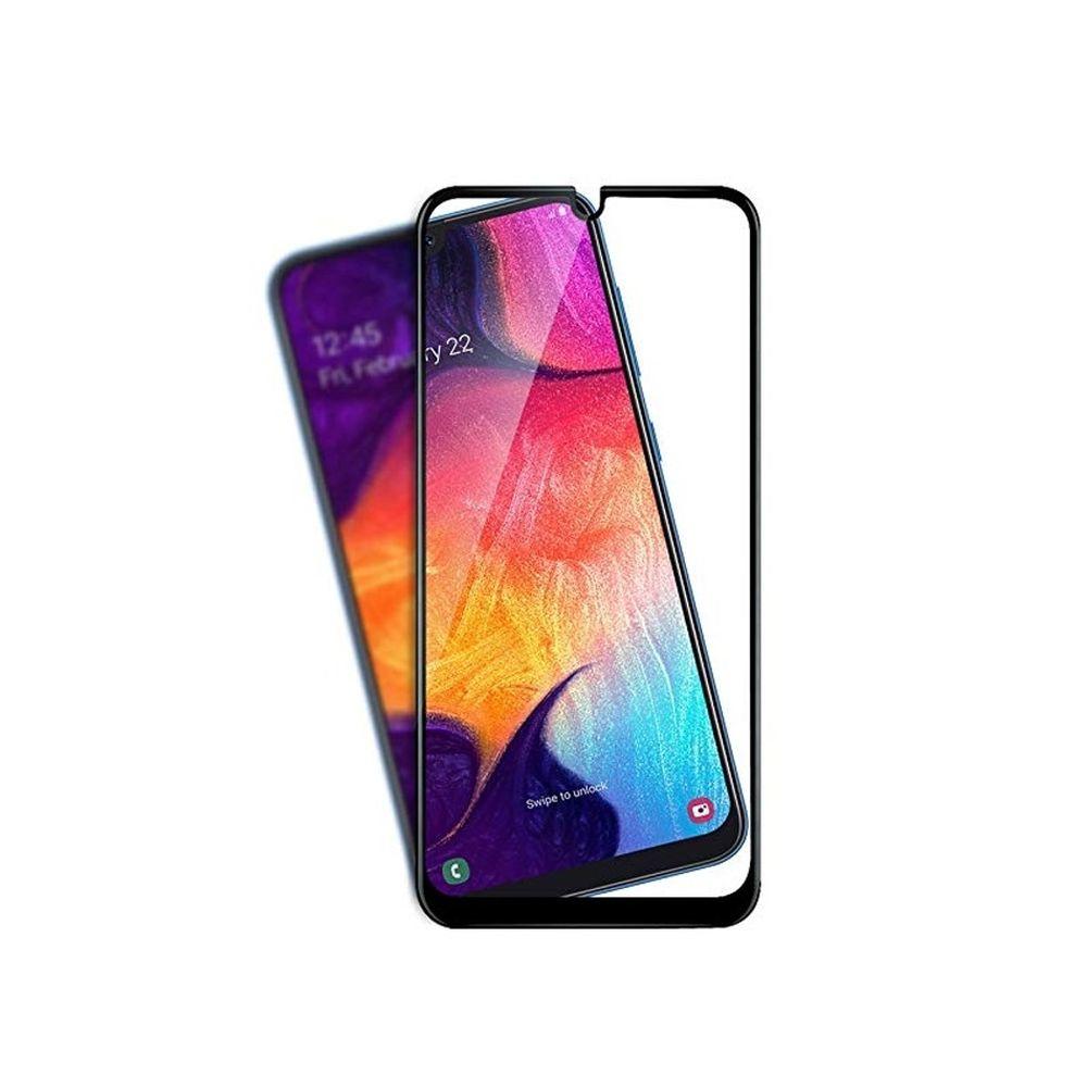 

Защитное стекло MEDIAGADGET 2.5D FULL COVER GLASS для Samsung A50 (пкл,черная рамка)