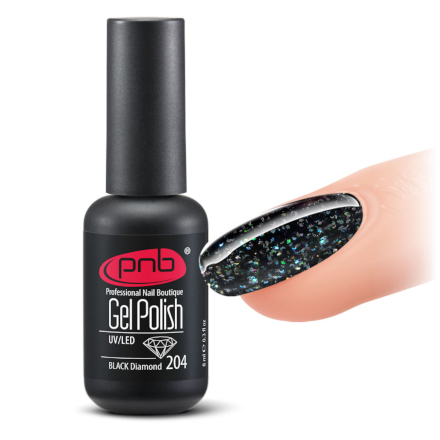 

Гель-лак PNB №204, Black Diamond
