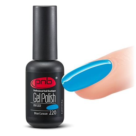 

Гель-лак PNB №220, Blue Curaсao