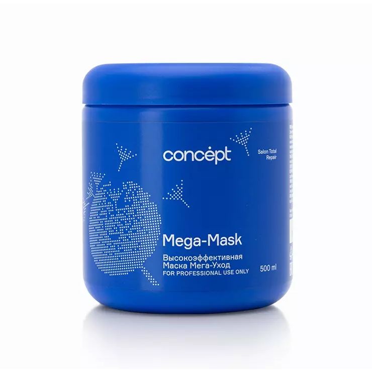 Маска Concept МЕГА-Уход для слабых и поврежденных волос 500 мл shary маска реаниматор против ломкости для тонких и пористых волос коллаген 200