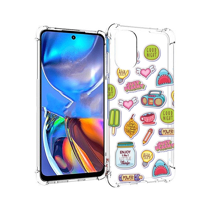 

Чехол MyPads стикер-пак для Motorola Moto E32, Прозрачный, Tocco