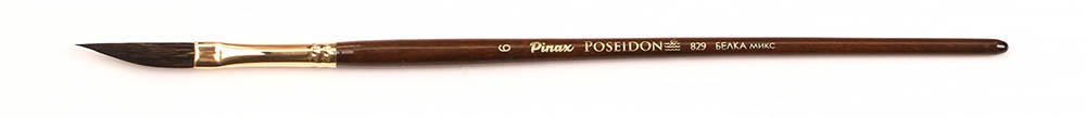 фото Кисть белка микс №6 даггер лайнер pinax "poseidon 829" короткая ручка