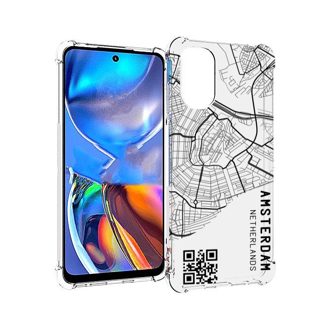 

Чехол MyPads схема-амстердам для Motorola Moto E32, Прозрачный, Tocco