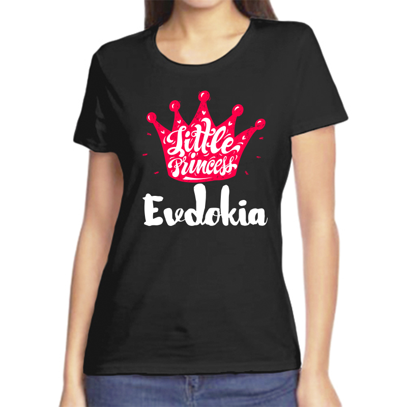 

Футболка женская черная 50 р-р little princess евдокия, Черный, fzh_little_princess_Evdokiya