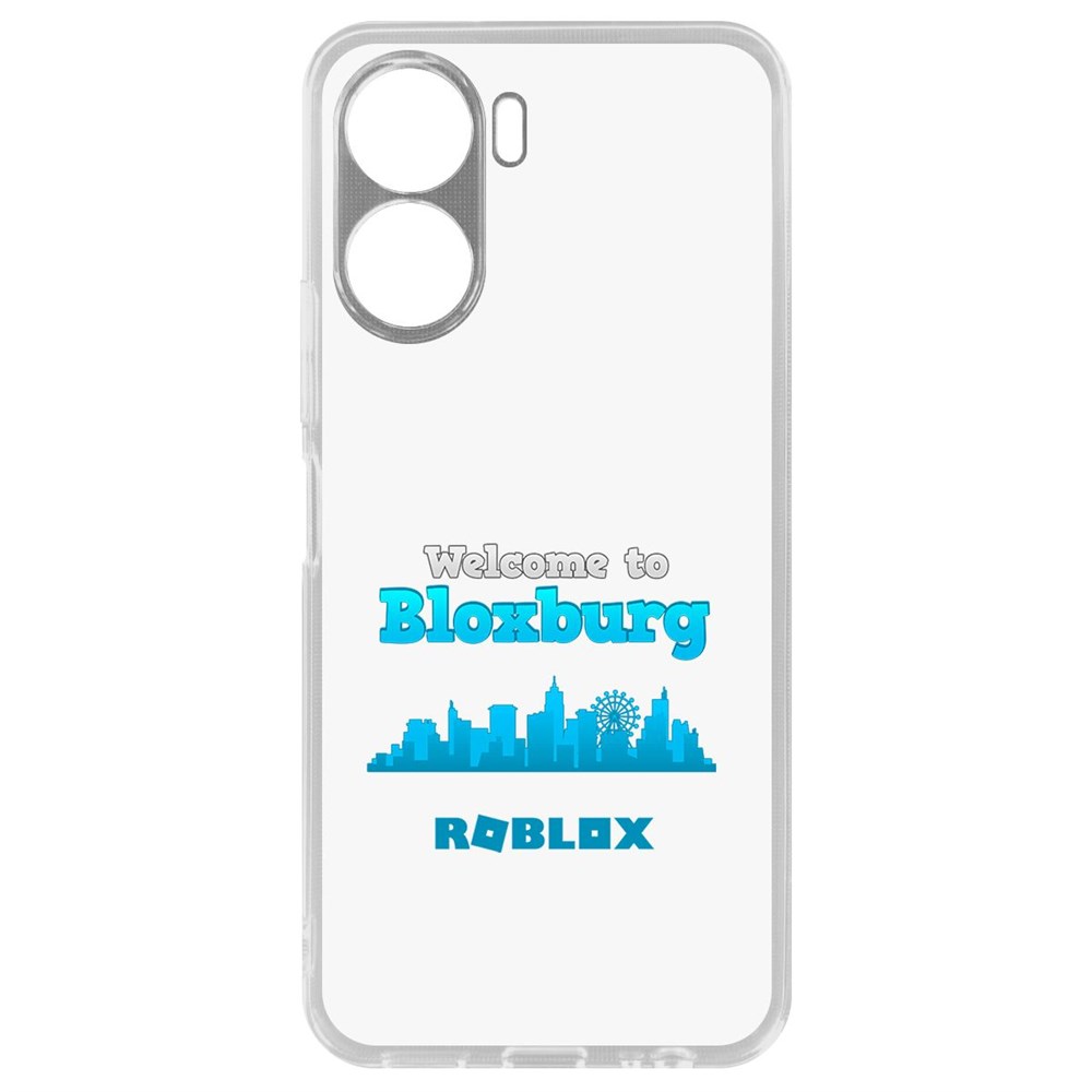 

Чехол-накладка Кейс Roblox-Блоксбург для Vivo Y16, Прозрачный