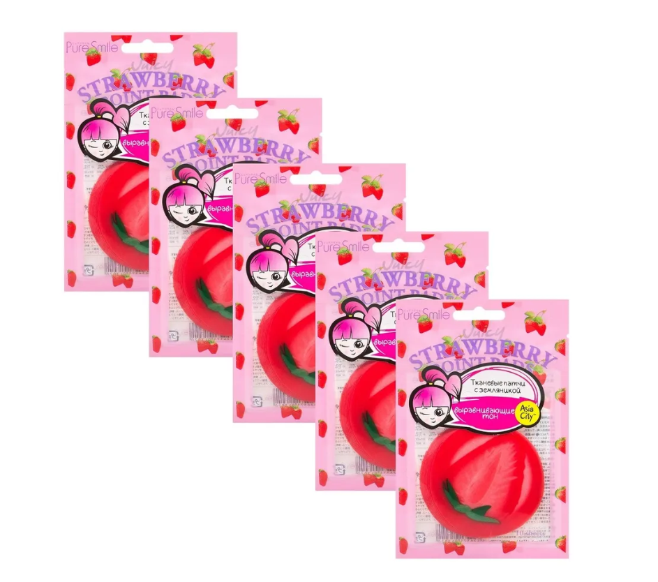 

Патчи SUNSMILE Juicy Выравнивающие тон кожи, с земляникой, 10 шт.