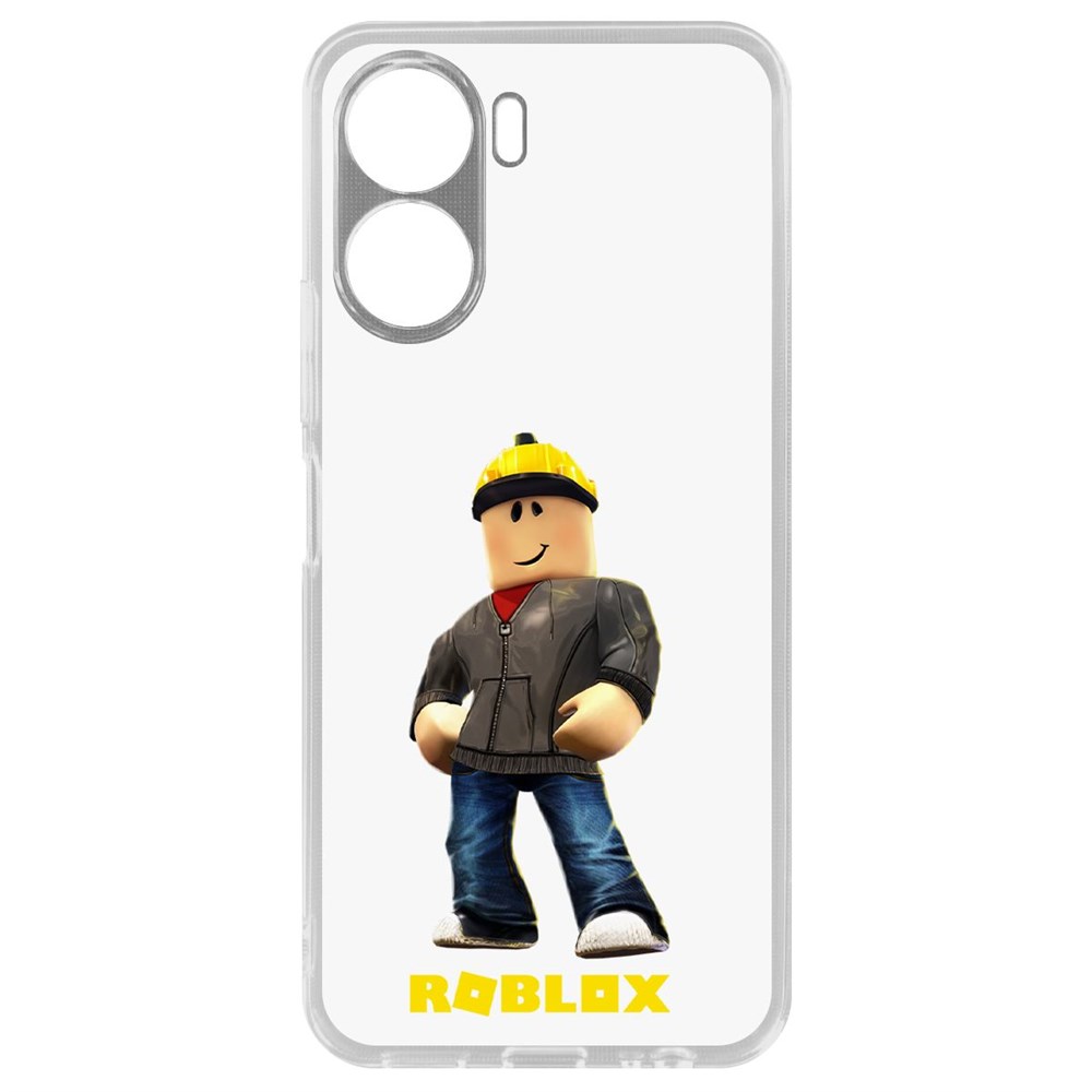 

Чехол-накладка Кейс Roblox-Строитель для Vivo Y16, Прозрачный