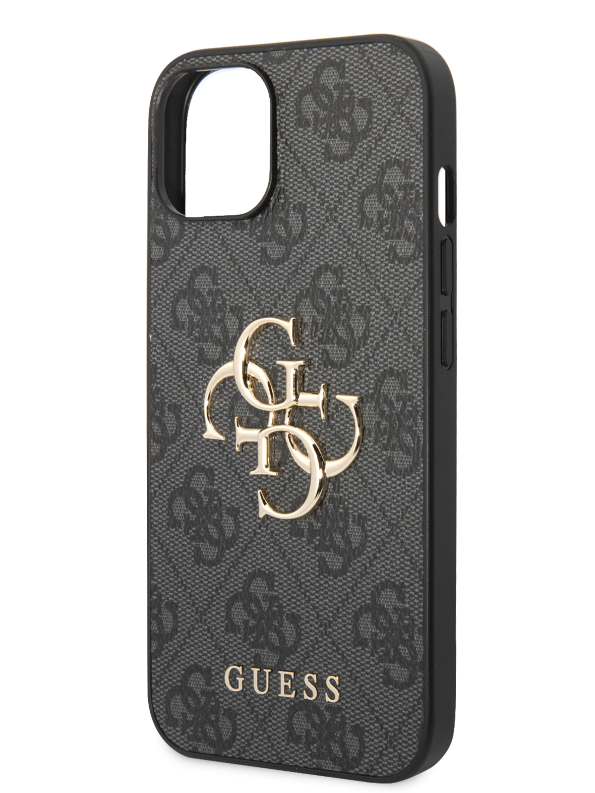 

Чехол Guess для iPhone 15 Big metal logo Hard Grey, Серый