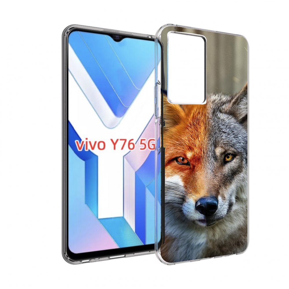 

Чехол MyPads волк-лиса для Vivo Y76 5G, Прозрачный, Tocco