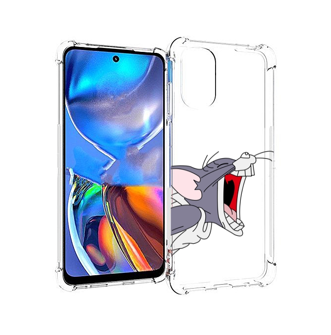 

Чехол MyPads том-голодный для Motorola Moto E32, Прозрачный, Tocco