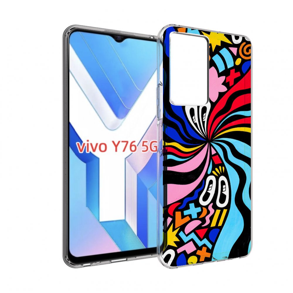 

Чехол MyPads волнистая-абстракция для Vivo Y76 5G, Прозрачный, Tocco