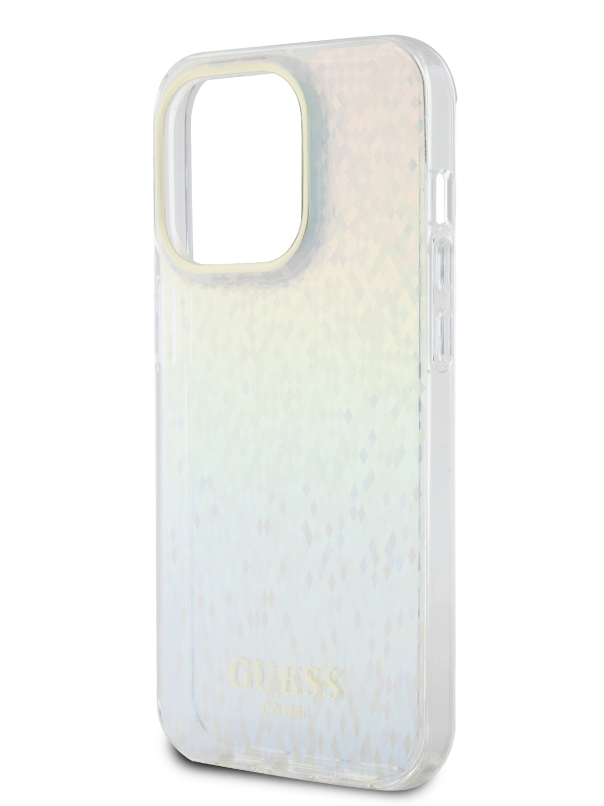 

Чехол Guess для iPhone 15 Pro Faceted Mirror Disco Hard Iridescent, Разноцветный