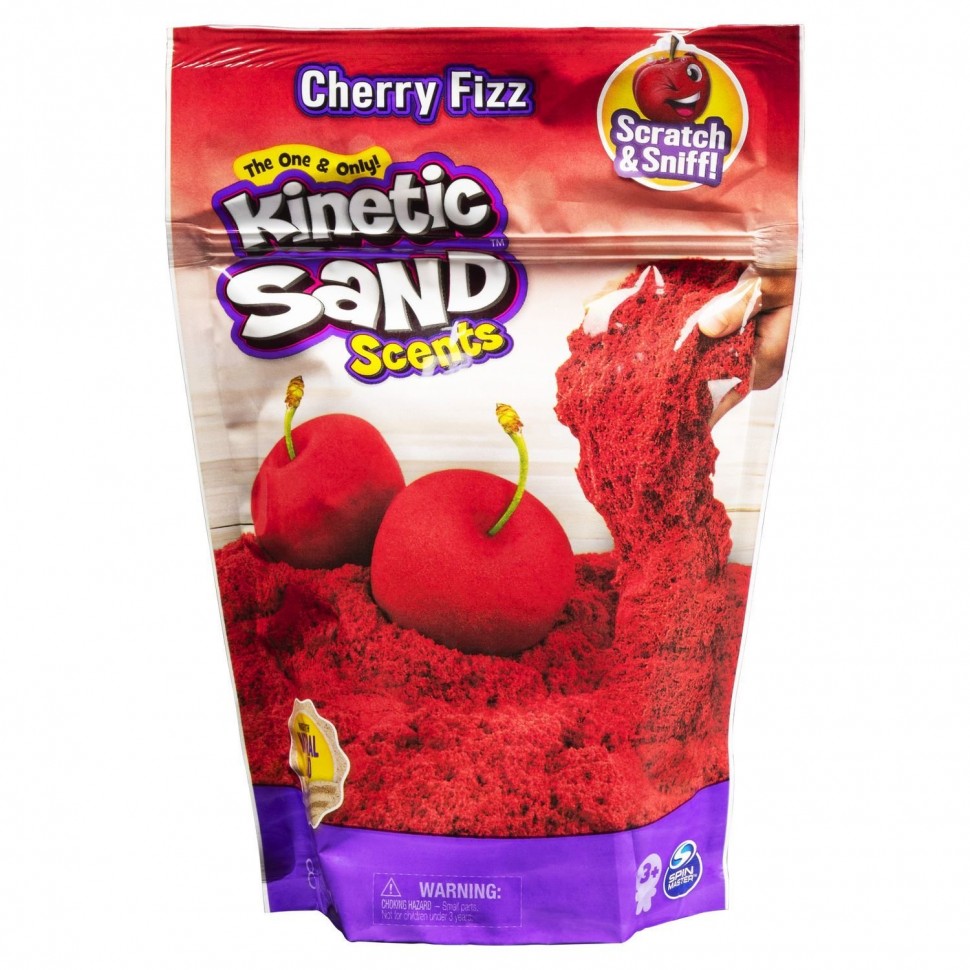 

Песок для лепки Kinetic Sand Cherry Fizz ароматизированный 227г 6053900/20117328