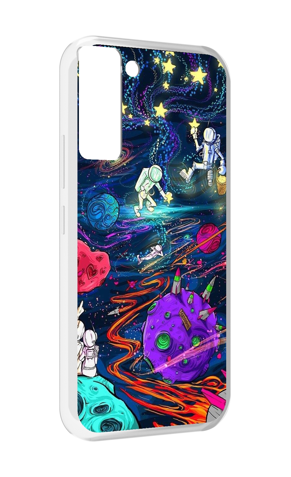 

Чехол MyPads красочный космос для Tecno Pop 5 LTE / Pop 5 Pro, Прозрачный, Tocco