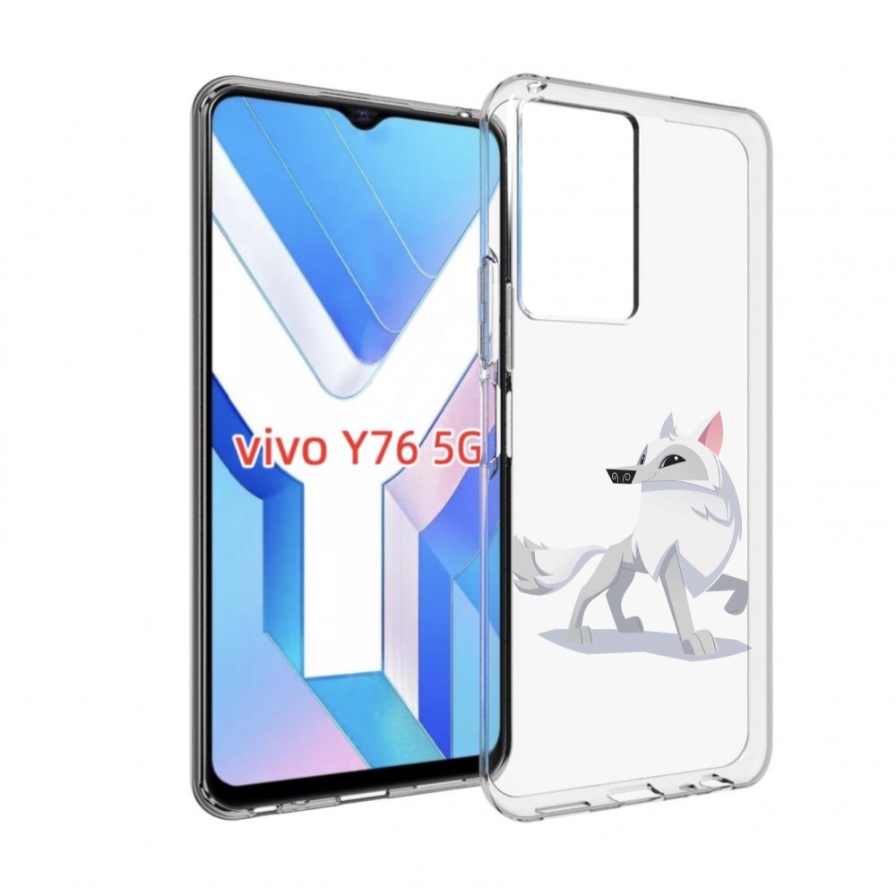 Чехол MyPads волчок-серый для Vivo Y76 5G