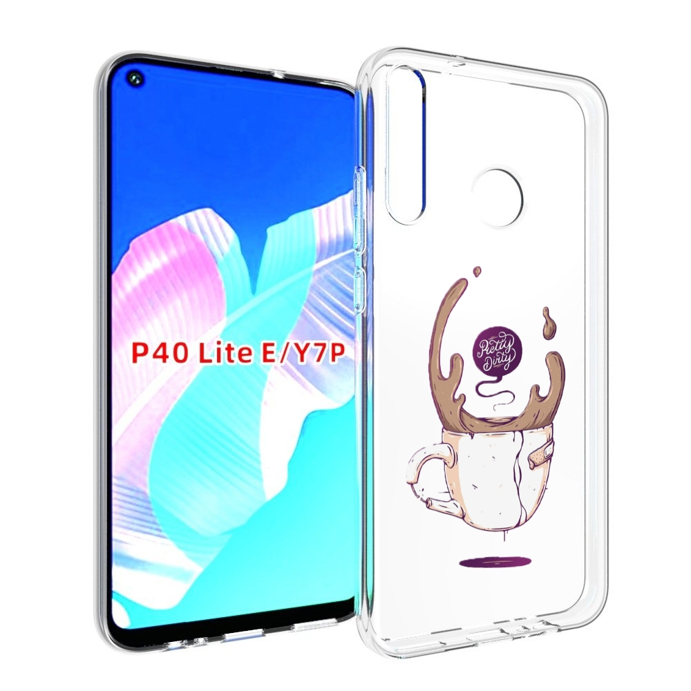 

Чехол бампер MyPads сломанный стаканчик для Huawei P40 Lite E, Прозрачный, Tocco