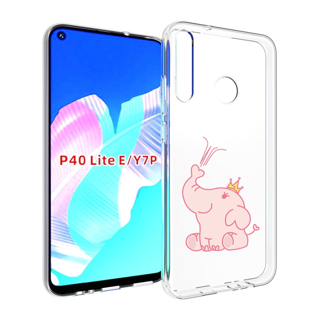 

Чехол бампер MyPads слоник-принц детский для Huawei P40 Lite E, Прозрачный, Tocco