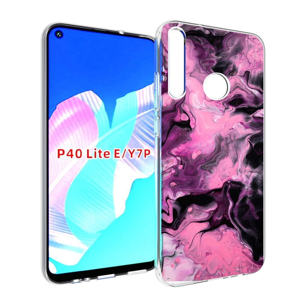 

Чехол бампер MyPads смешивание-фиолетового для Huawei P40 Lite E, Прозрачный, Tocco