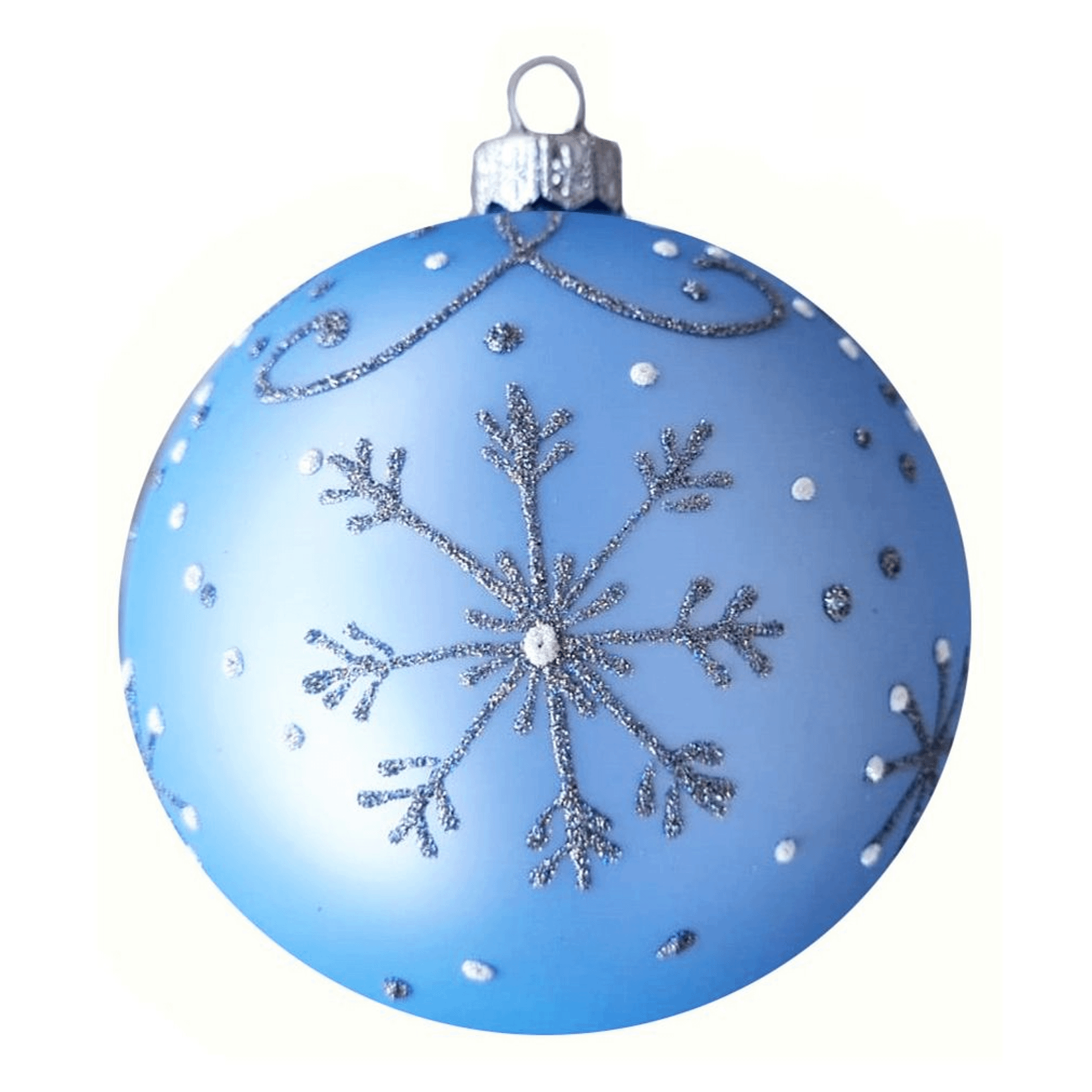 Елочный шар Коломеев Графика 60 синий 10 см 479₽