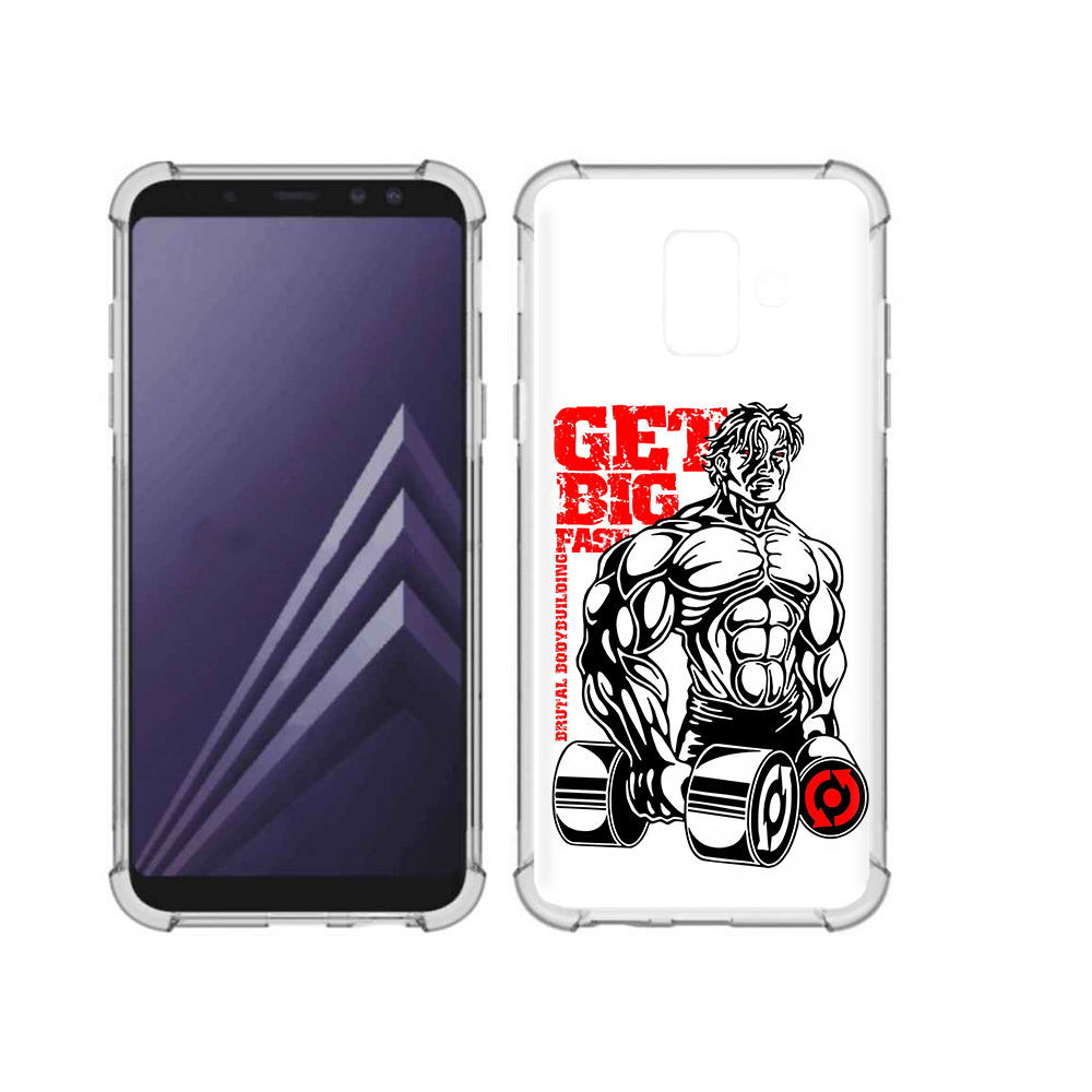 

Чехол MyPads Tocco для Samsung Galaxy A6 (2018) накаченное тело (PT111558.582.495), Прозрачный, Tocco