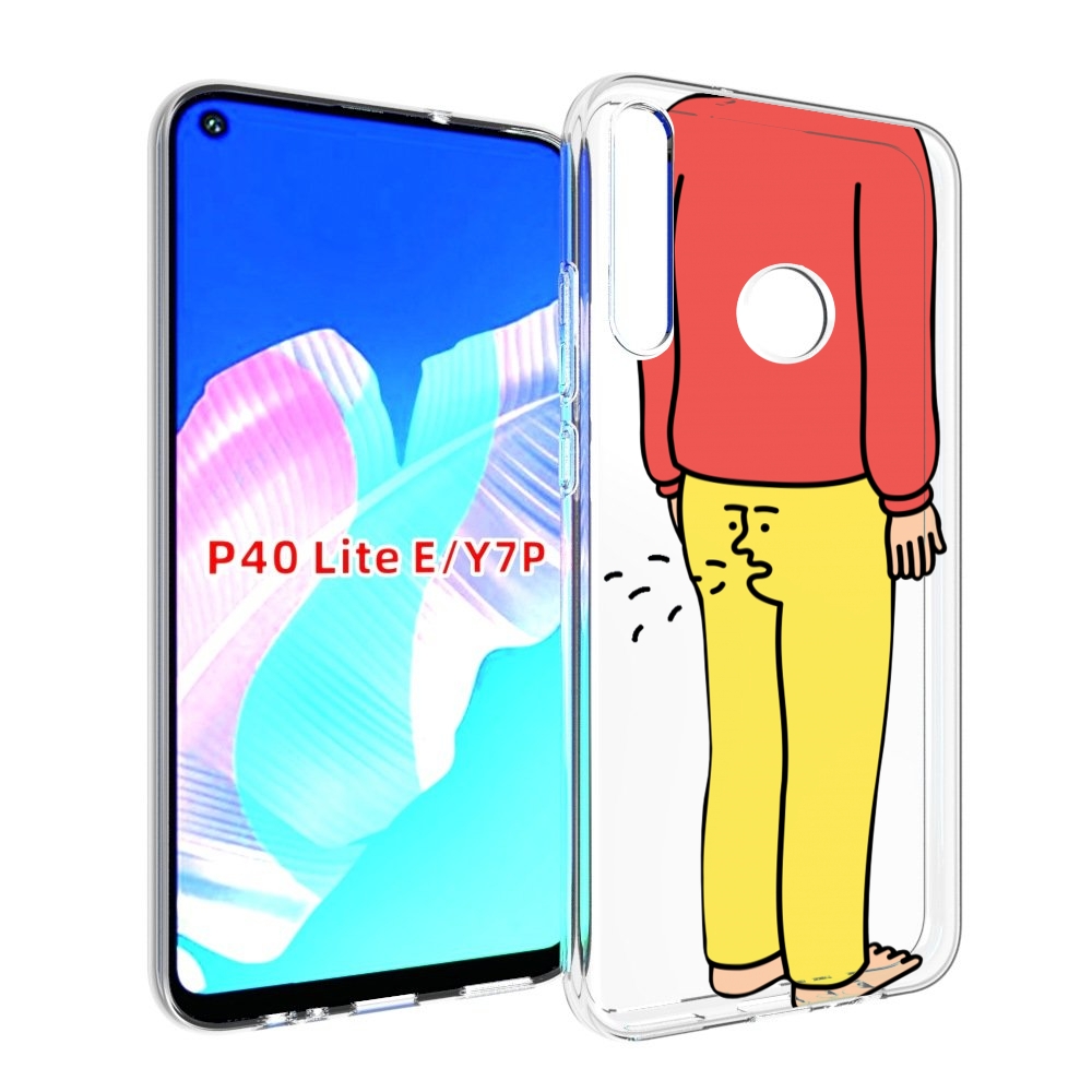 

Чехол бампер MyPads смешной-мужчина для Huawei P40 Lite E, Прозрачный, Tocco