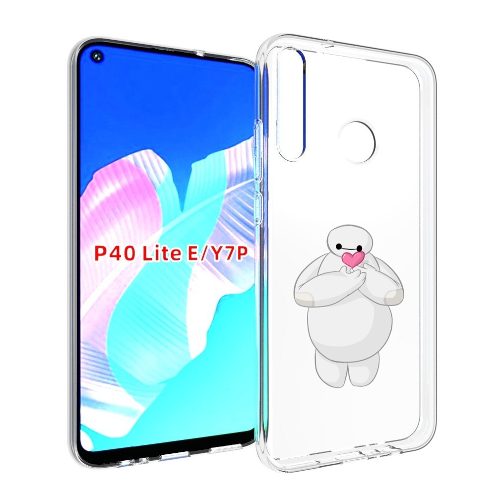 

Чехол бампер MyPads снеговик-с-сердечком для Huawei P40 Lite E, Прозрачный, Tocco