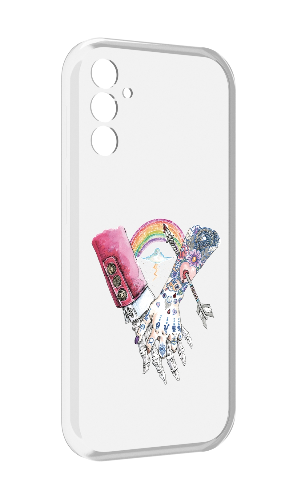 

Чехол MyPads абстракция руки в татуировках для Samsung Galaxy M13, Прозрачный, Tocco