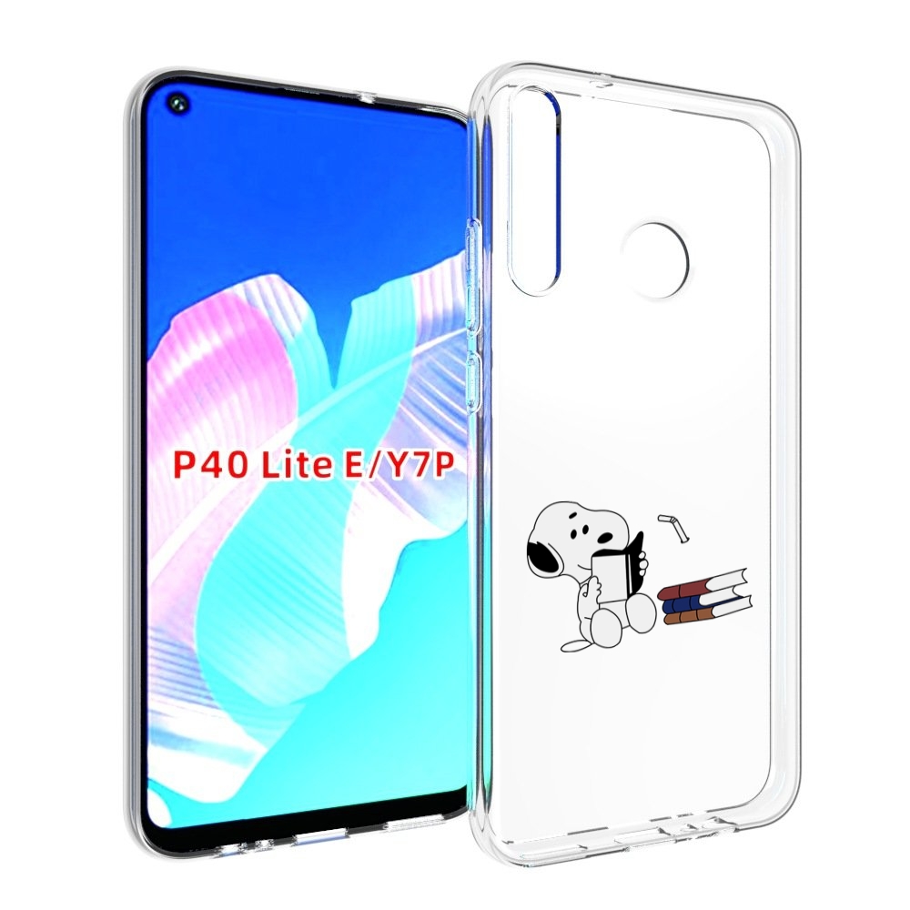 

Чехол бампер MyPads собака-с-книжками для Huawei P40 Lite E, Прозрачный, Tocco