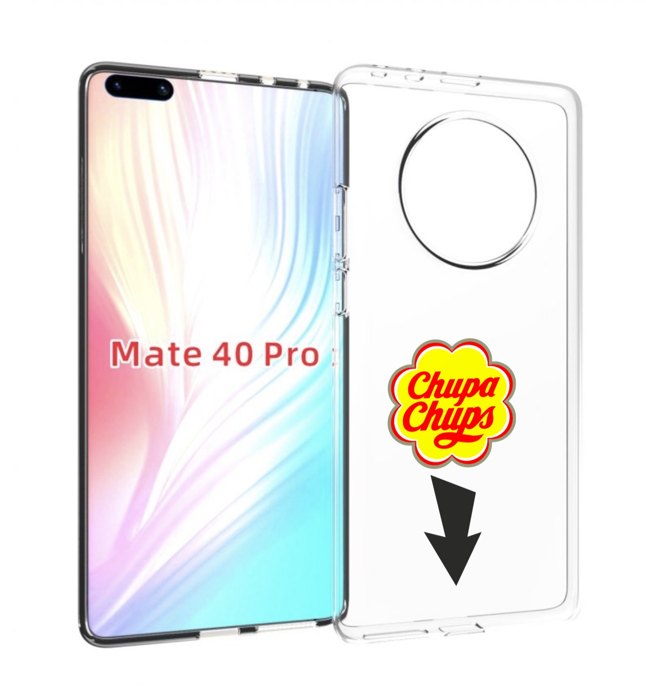 

Чехол MyPads чупа чупс для Huawei Mate 40 Pro (NOH-NX9), Прозрачный, Tocco