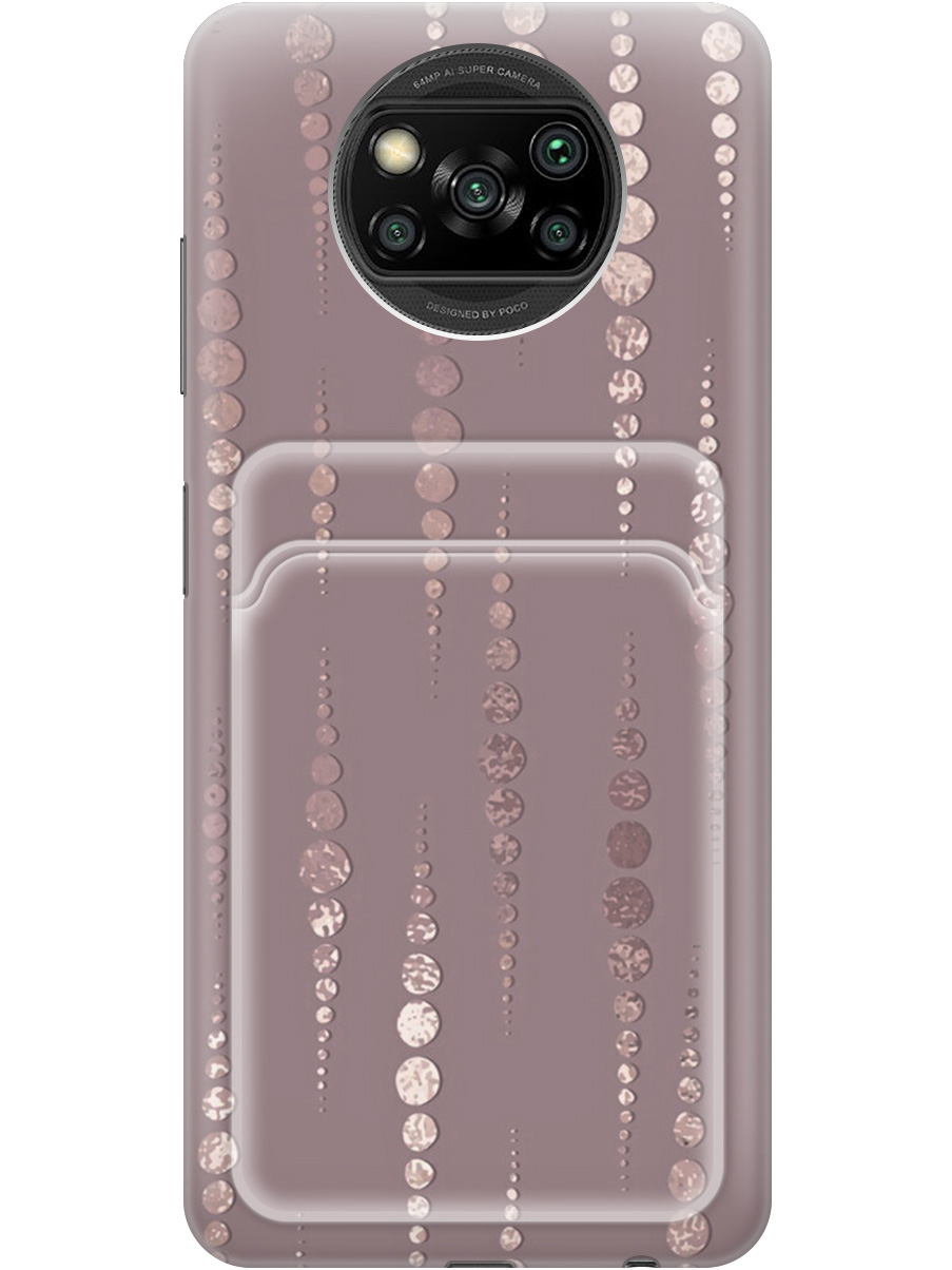 

Силиконовый чехол на Xiaomi Poco X3 / X3 Pro с рисунком "Монеты в розовых песках", Белый;розовый, 20012065