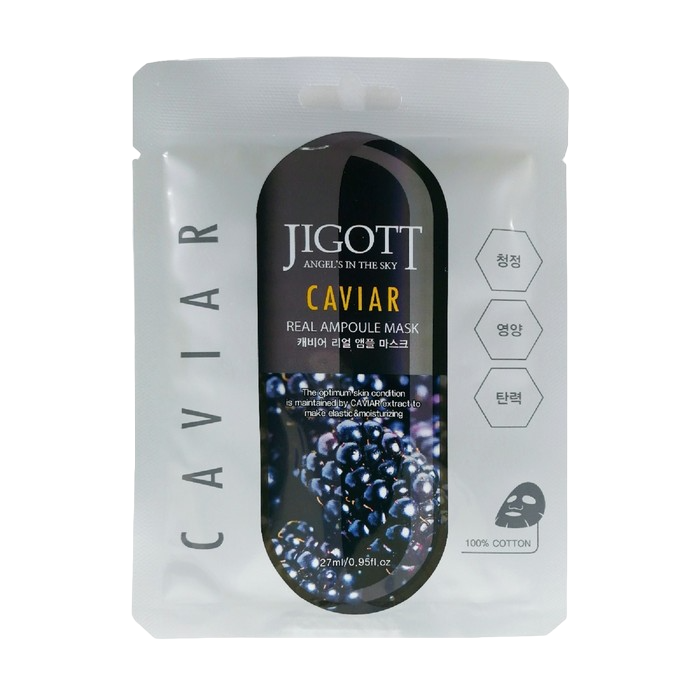 

Ампульная маска для лица Jigott Ampoule Mask, с экстрактом икры, 27 мл