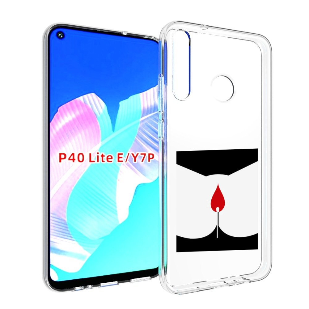 

Чехол бампер MyPads спичка горит для Huawei P40 Lite E, Прозрачный, Tocco