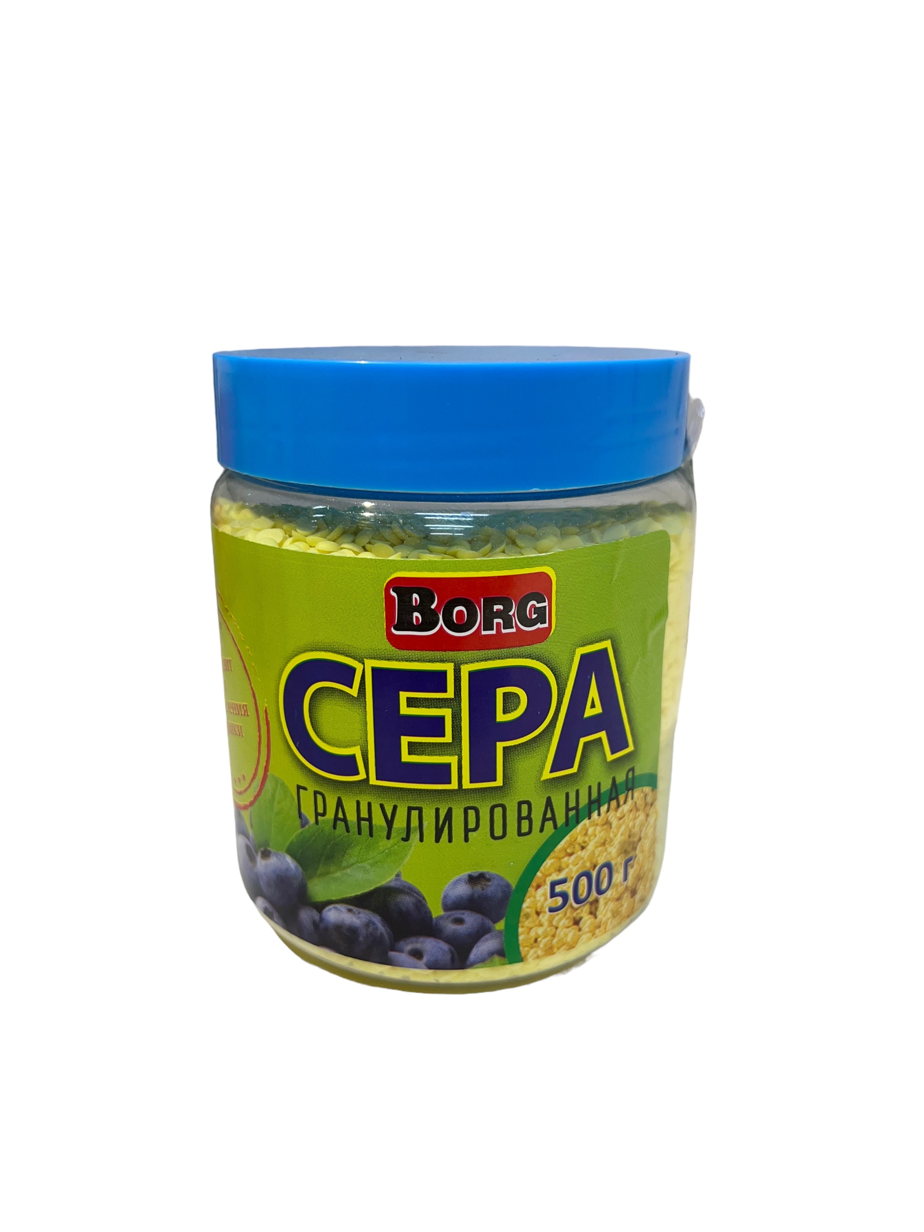 Сера гранулированная Borg 4814454001928 0,5 кг