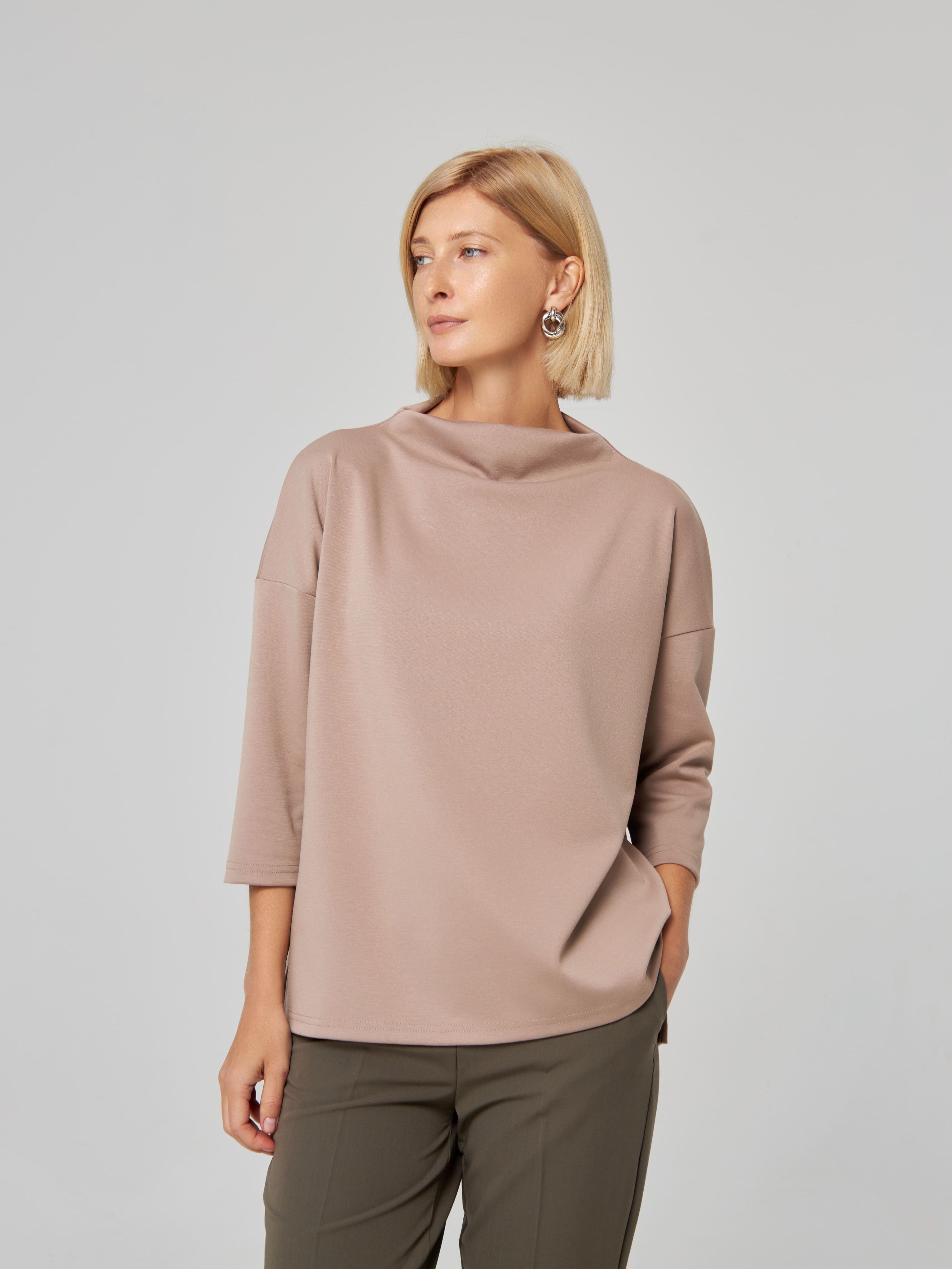 

Лонгслив женский KATHARINA KROSS 00-00005626 коричневый 2XL, 00-00005626