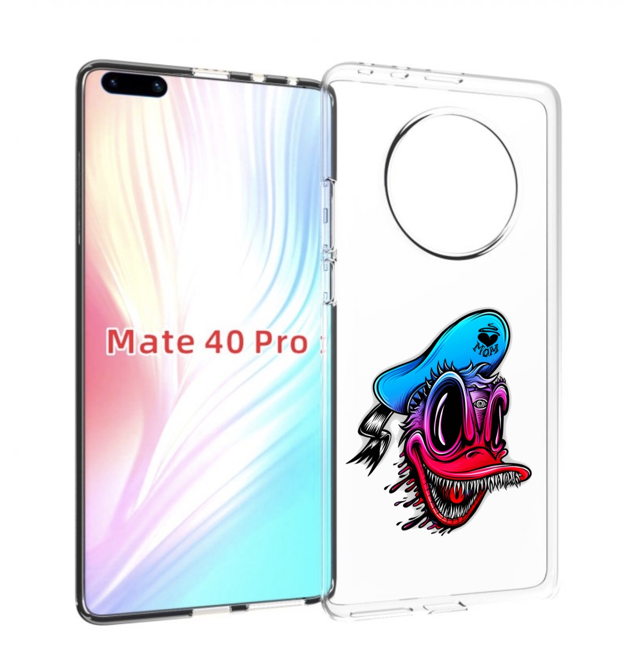 

Чехол MyPads Дональд для Huawei Mate 40 Pro (NOH-NX9), Прозрачный, Tocco